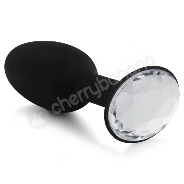 Crystal Amulet Black Small Jewelled Butt Plug
