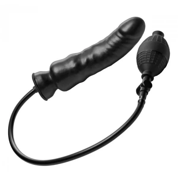 Renegade Semi Realistic Inflatable Dildo Black — image 4 of 6