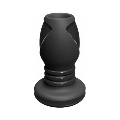 Platinum Silicone The Stretch Silicone Anal Plug Medium Black