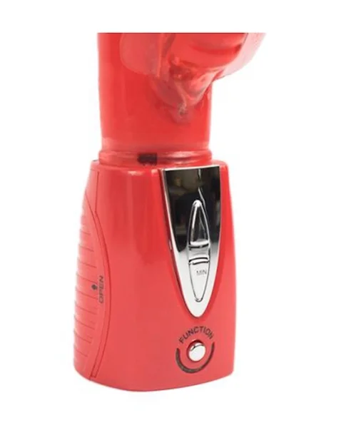 Climax Joy Rabbit Vibrator - Red - 9.2 Inch