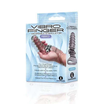 Vibro Finger Wearable Stimulator Grey