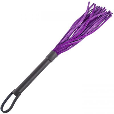 Bondara Purple Suede Fantasy Flogger Whip 14 Inch