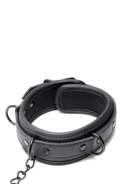 Master Series Collared Temptress - Neoprene Collar with Nipple Clamps
