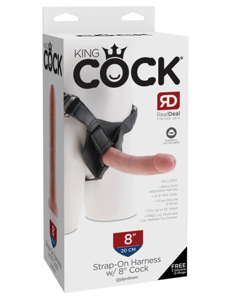 Strap-On Harness + 8" Cock