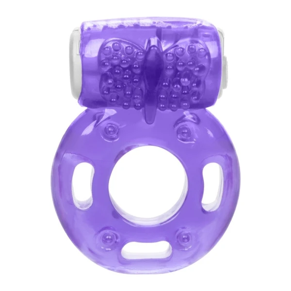 Calexotics Vibrating Ring Foil Pack Purple — image 4 of 4