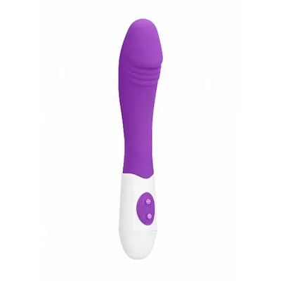 Ribbed Vibrator Purple 7 5 Inch
