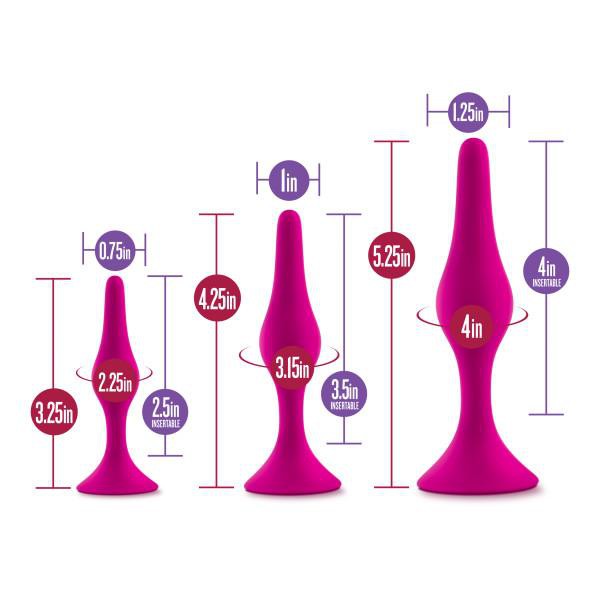 Blush Luxe Beginner Kit Silicone Butt Plugs