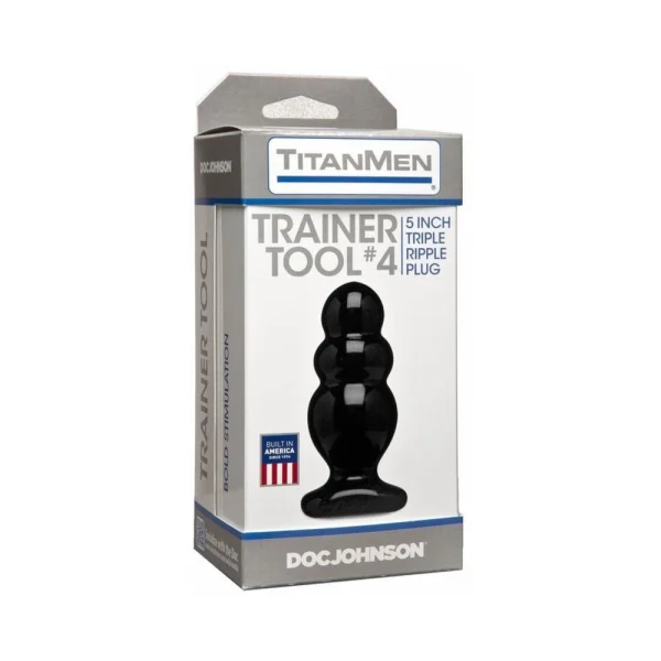 Titanmen Trainer Tool 4 Black Butt Plug — image 9 of 13