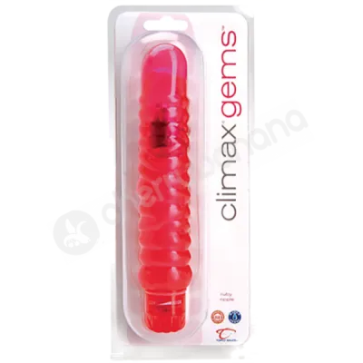 Climax Gems Ruby Ripple Red Vibrator