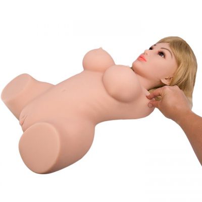 Boss Hot Blonde Large Realistic Torso Pussy Masturbator 23 Inch
