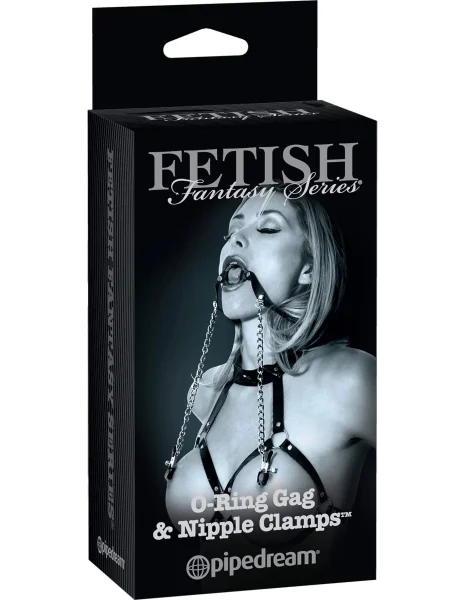 Fetish Fantasy Series Ltd. Ed. O-Ring Gag & Nipple Clamps