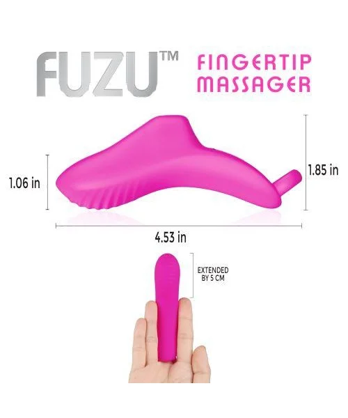 Fuzu Vibrating Rechargeable Fingertip Massager Pink