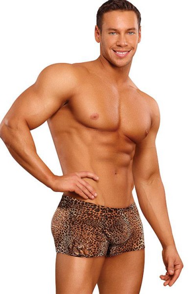 Male Power Leopard Print Brief