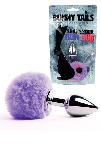 Feelz Metal Butt Plug with Furry Bunny Tail
