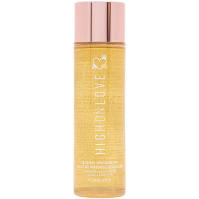 HighOnLove Strawberries Champagne Cannabis Massage Oil 120ml