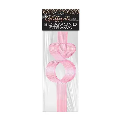 Glitterati Diamond Straw Set 8