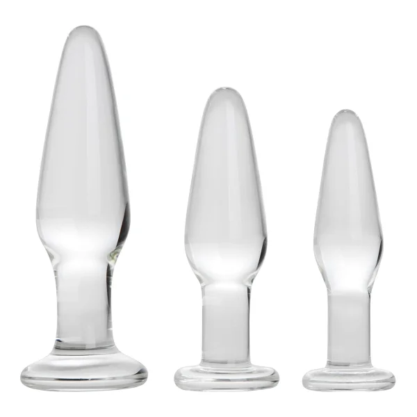 Adam & Eve Glass Anal Training Trio