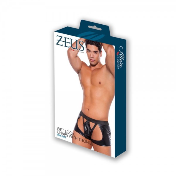 Allure Zeus Wetlook Chaps With Thong