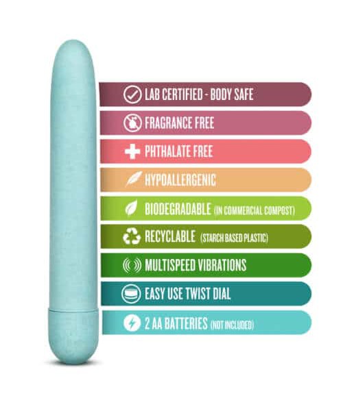 Gaia Biodegradable Eco Vibrator Blue — image 5 of 6