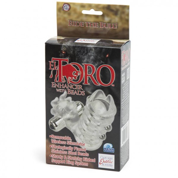 El Toro Vibrating Penis Sleeve Cock Ring and Beaded Enhancer