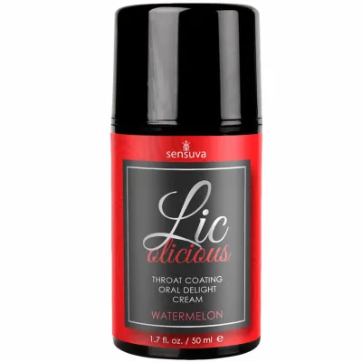 Lic O Licious Throat Coating Oral Cream by Sensuva 1 7 fl oz Watermelon