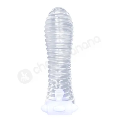 Sextenders Vibrating Ribbed Penis Sleeve