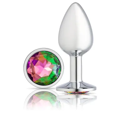 Cloud 9 Novelties Gems Silver Chromed Anal Plug Medium