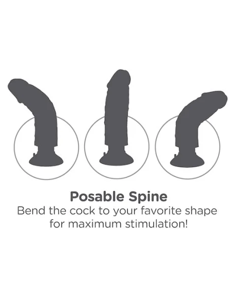 King Cock 9 Vibrating Cock With Balls - Flesh - 9 Inch