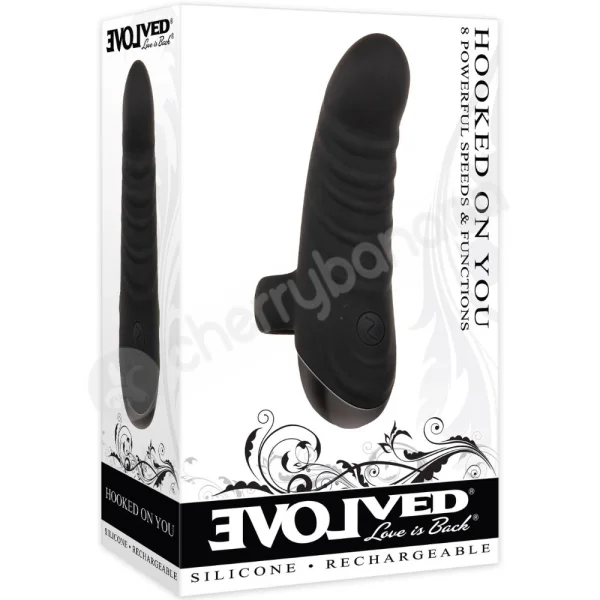 Evolved Hooked On You Curved Finger Vibrator