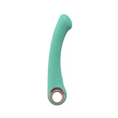 G Spot Vibrators Loveline Luscious 10 Speed G spot Vibe Silicone Rechargeable Waterproof Green