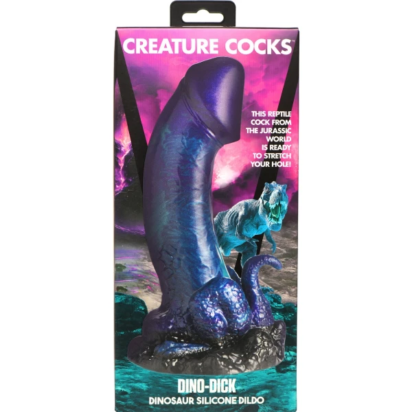 Dino-Dick 7.25" Silicone Suction Cup Dildo By Creature Cocks - Large
