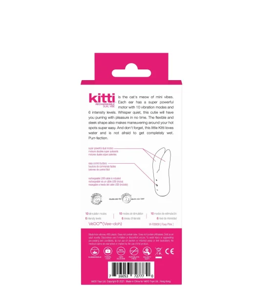 Kitti Rechargeable Dual Vibe - Foxy Pink