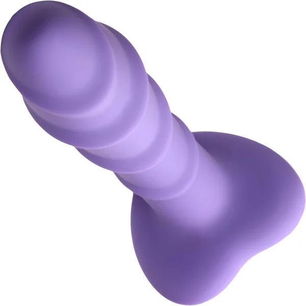 Simply Sweet Swirl 7" Silicone Suction Cup Dildo - Purple