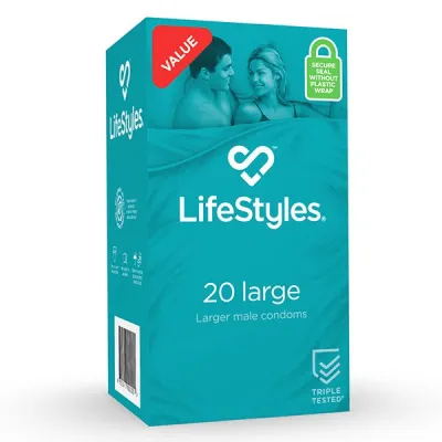 Lifestyles Large Condoms 20 Pack