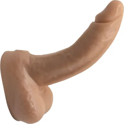 BIG Daddy Dante Large 8 Platinum Silicone Realistic Dildo With Balls By Dee s Big Daddies Vanilla