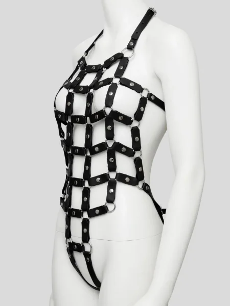 DOMINIX Deluxe Leather Caged Teddy