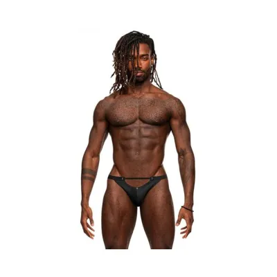 Male Power Magnificence Micro V Thong Black L xl