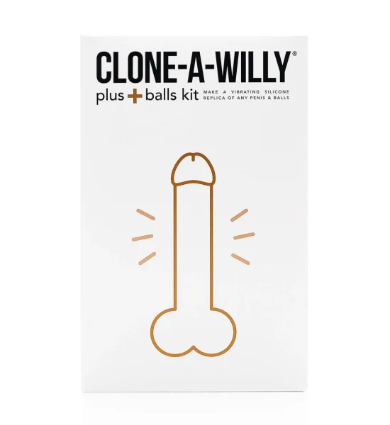 Clone-A-Willy Plus Balls Make Your Own Vibrating Silicone Dildo - Light Skin Tone