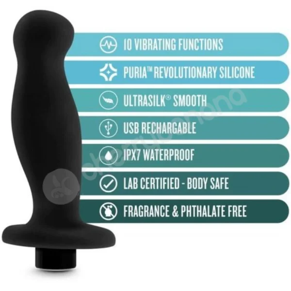 Anal Adventures Platinum 3.5" Silicone Prostate Massager 02