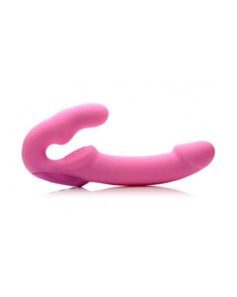Urge Silicone Strapless Strap-on With Remote - Pink — image 3 of 13
