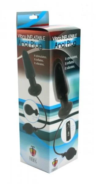 Deluxe Wonder Plug Inflatable Vibrating Black — image 7 of 21