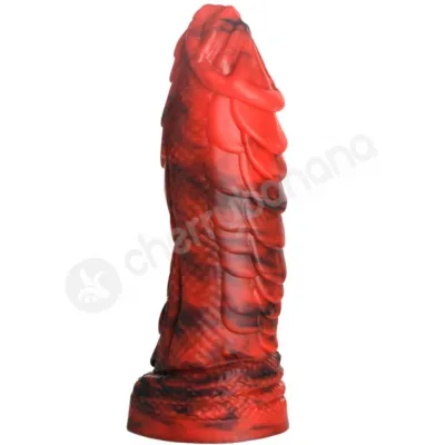 Creature Cocks Fire Dragon Red Scaly Silicone Fantasy Dildo