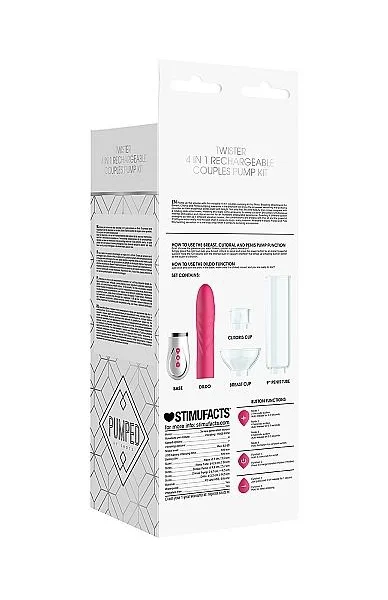 Pumped Twister 4 In 1 Rechargeable Couples Pump Kit Pink — image 3 of 8