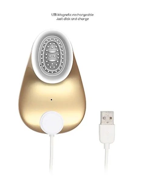 Twitch - Dual Action Hands Free Suction Vibrator - Gold