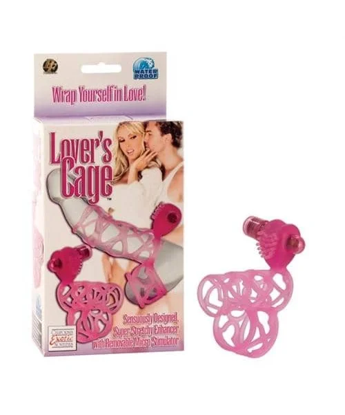 Lovers Cage Stretchy Cock Cage Comfortable Scrotum Cage - Pink