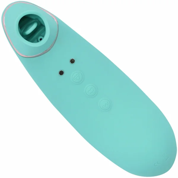 NU Sensuelle Trinitii XLR8 Powerful Flickering Tongue Vibrator with Suction