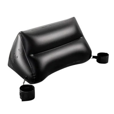 Dark Magic Inflatable Pillow with Handcuffs Paddle and Feather Tickler