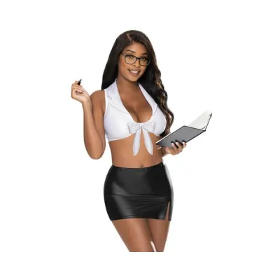 Magic Silk Dress Up Sexy Ceo Costume White S m