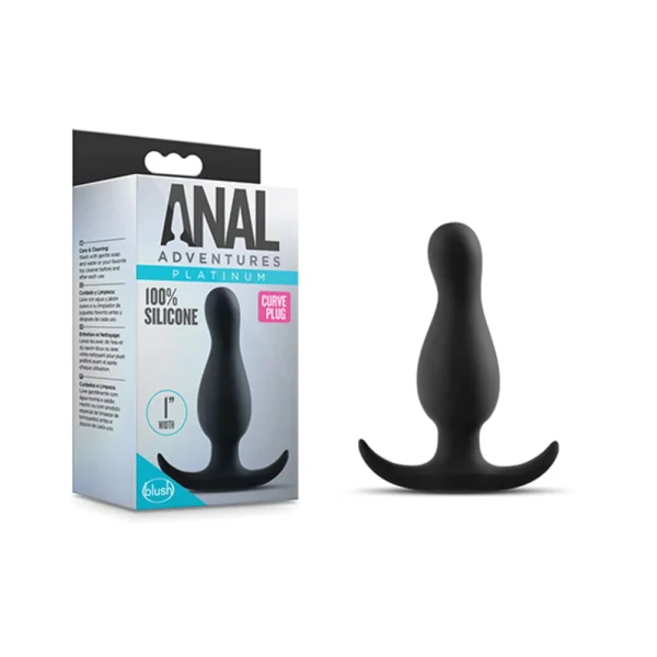 Anal Adventure Platinum Curve Plug Black — image 6 of 15