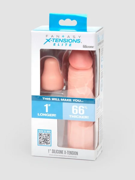 Fantasy X-Tensions 1 Extra Inch Silicone Penis Extender